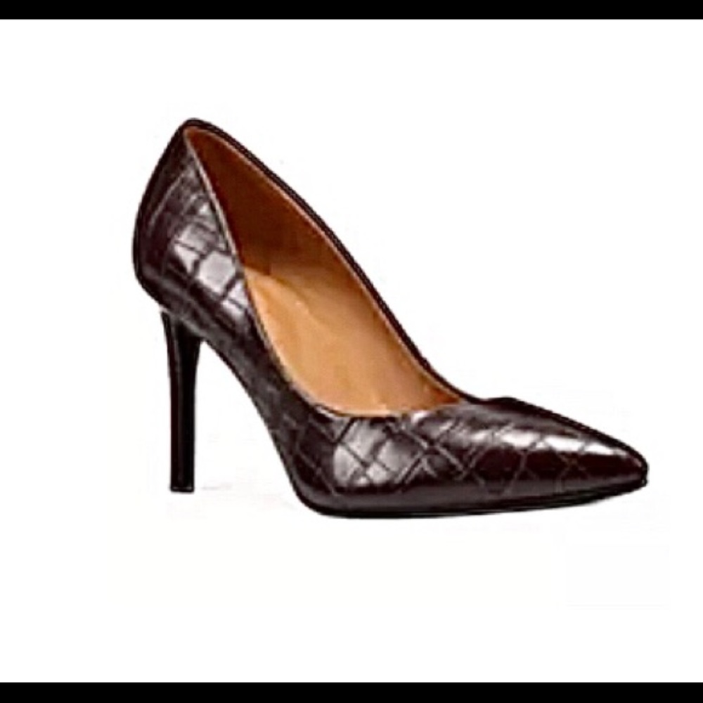 Chocolate Brown Nine West “Etta” Pump